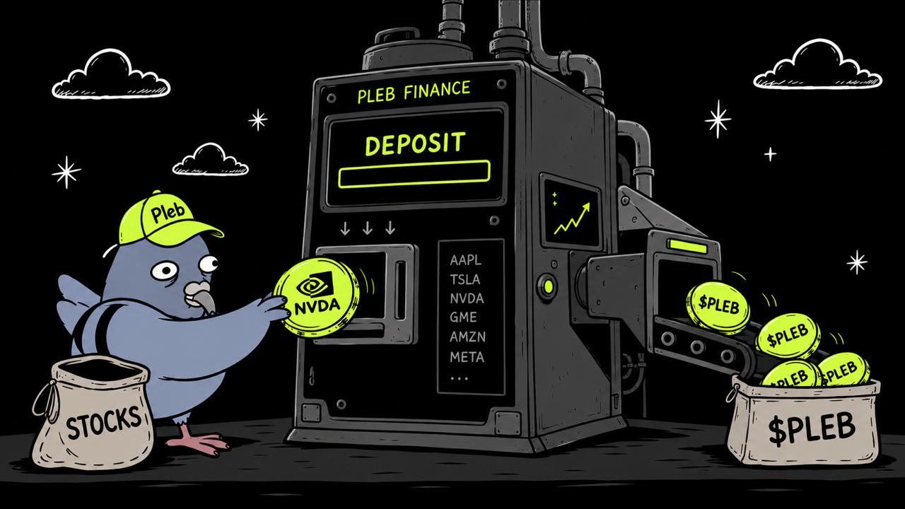 Pleb's hand-drawn farming machine turns tokenized assets into a basket of Pleb coins